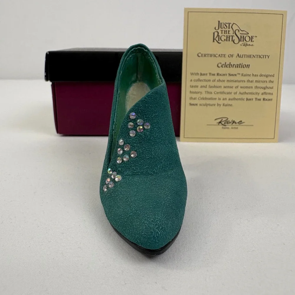 Vintage Just The Right Shoe By Raine Celebration Parkwest 25200 2000 COA Box